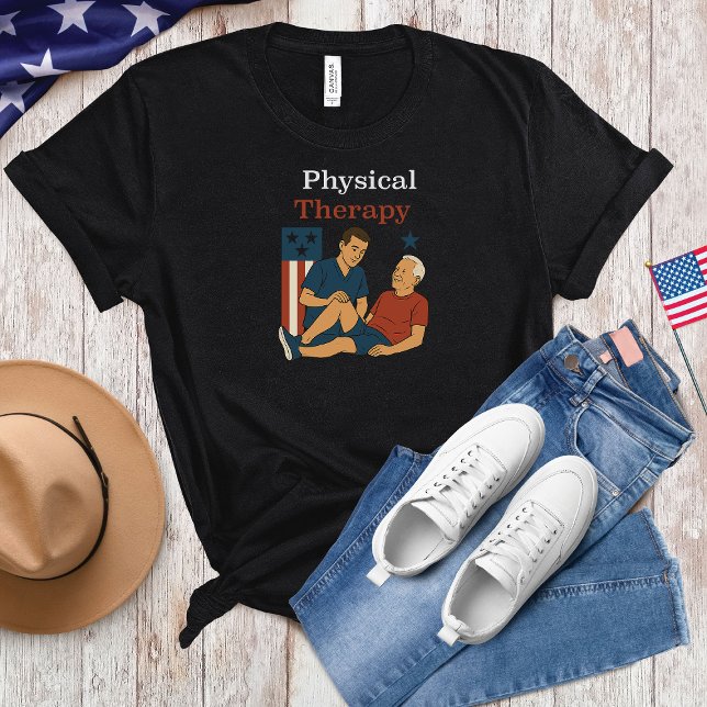 Amerikanische Unabhängigkeitstag der Physikalthera T-Shirt (Von Creator hochgeladen)