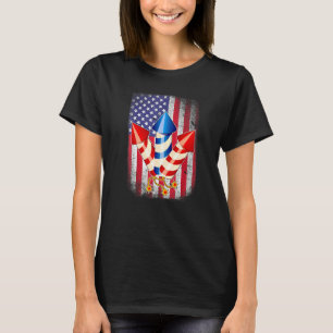 Amerikanische Unabhängigkeitstag einfach hier, um T-Shirt