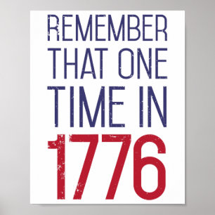 Amerikanische Unabhängigkeitstag erinnert sich an Poster