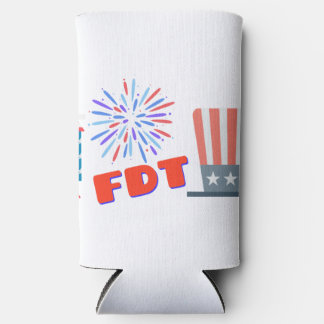 Amerikanische Unabhängigkeitstag FDT Foxtrot Delta Selters Dosenkühler