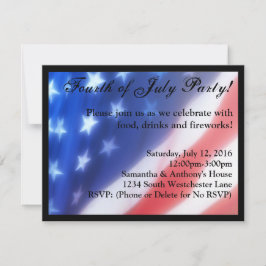 Amerikanische Unabhängigkeitstag Feier Einladung