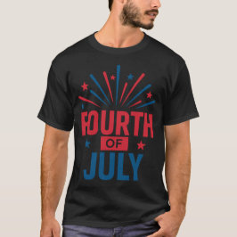 Amerikanische Unabhängigkeitstag-Fett-Feuerwerk-La T-Shirt