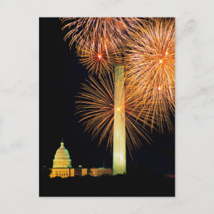 Amerikanische Unabhängigkeitstag, Firework Display Postkarte