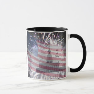 Amerikanische Unabhängigkeitstag Fireworks Tasse