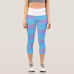 Amerikanische Unabhängigkeitstag Fireworks Zitat C Capri Leggings