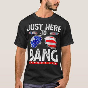 Amerikanische Unabhängigkeitstag Funny Just Here t T-Shirt