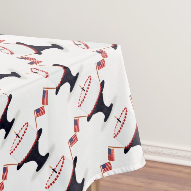 Amerikanische Unabhängigkeitstag Geburtstagskuchen Tischdecke (Beispiel)