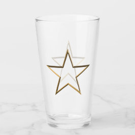 Amerikanische Unabhängigkeitstag Gold patriotische Glas