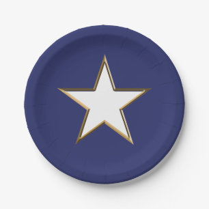 Amerikanische Unabhängigkeitstag Goldstar patrioti Pappteller