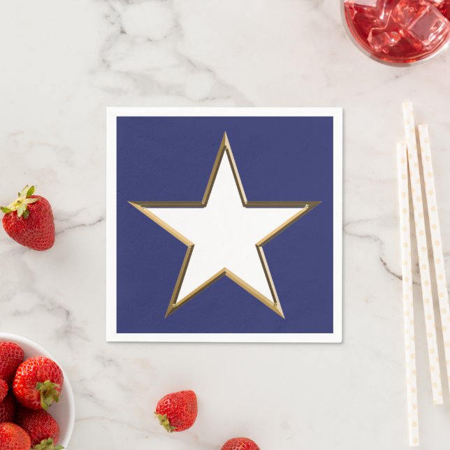 Amerikanische Unabhängigkeitstag Goldstar patrioti Serviette (Beispiel)