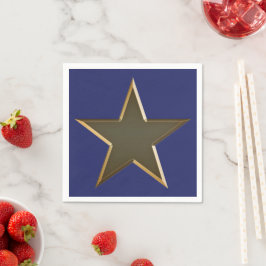 Amerikanische Unabhängigkeitstag Goldstar patrioti Serviette