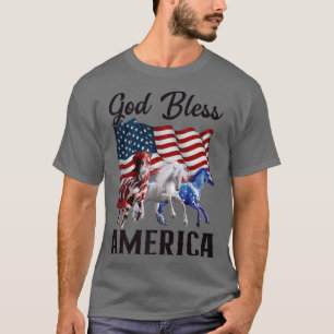 Amerikanische Unabhängigkeitstag "Gott segne Ameri T-Shirt