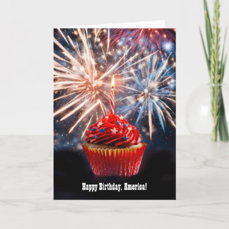Amerikanische Unabhängigkeitstag Happy Birthday Am Karte