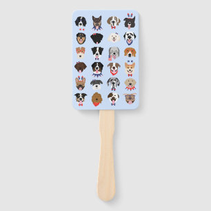 Amerikanische Unabhängigkeitstag-Hundeszenen Fächer