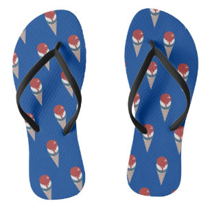 Amerikanische Unabhängigkeitstag Ice Creme Cone Mu Flip Flops