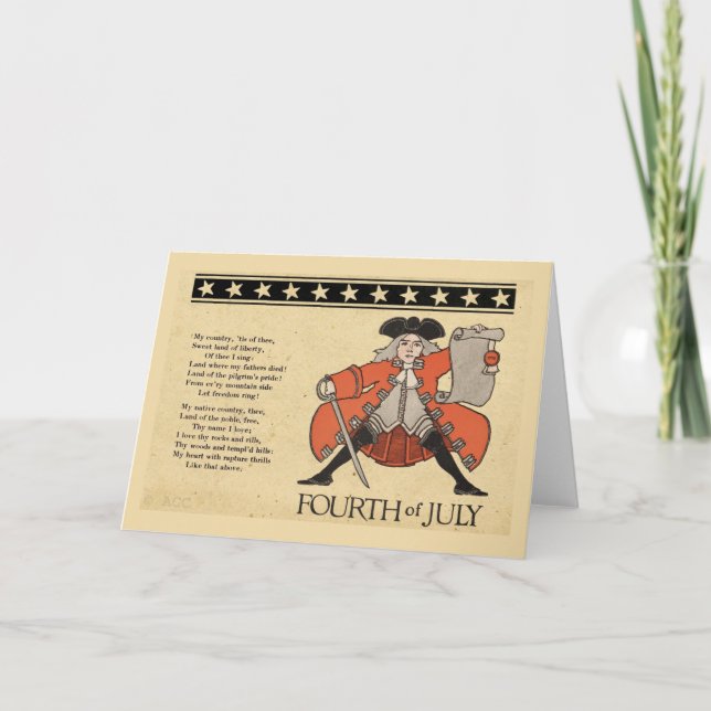 Amerikanische Unabhängigkeitstag Karte (Vorderseite)