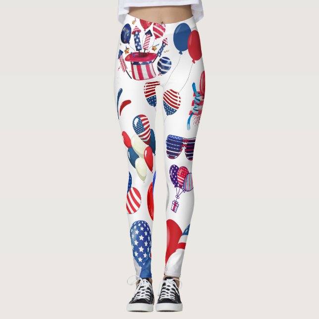 Amerikanische Unabhängigkeitstag Leggings (Vorderseite)