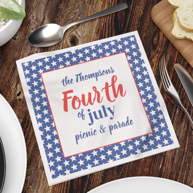 Amerikanische Unabhängigkeitstag Niedlich Summer C Serviette (Von Creator hochgeladen)