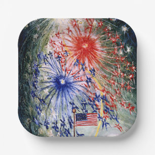 Amerikanische Unabhängigkeitstag, Nummer 1, Kunstm Pappteller