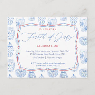 Amerikanische Unabhängigkeitstag Party Non-Profit- Postkarte