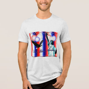Amerikanische Unabhängigkeitstag Patriotic America Tri-Blend Shirt