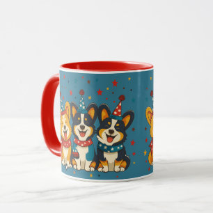 Amerikanische Unabhängigkeitstag Pembroke Welsh Co Tasse