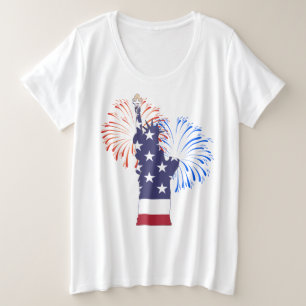 Amerikanische Unabhängigkeitstag Plus Size T - Shi Große Größe T-Shirt