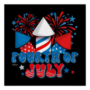 AMERIKANISCHE UNABHÄNGIGKEITSTAG POSTER