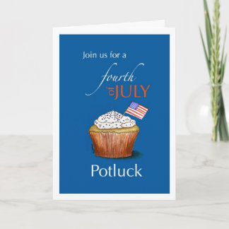 Amerikanische Unabhängigkeitstag Potluck Einladung