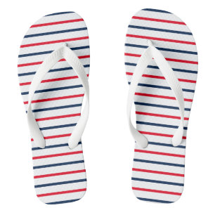 Amerikanische Unabhängigkeitstag Rot-Weiß-Streifen Flip Flops