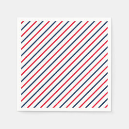 Amerikanische Unabhängigkeitstag Rot-Weiß-Streifen Serviette