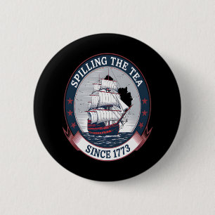 Amerikanische Unabhängigkeitstag Spilling The Tea Button