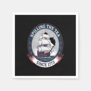 Amerikanische Unabhängigkeitstag Spilling The Tea  Serviette