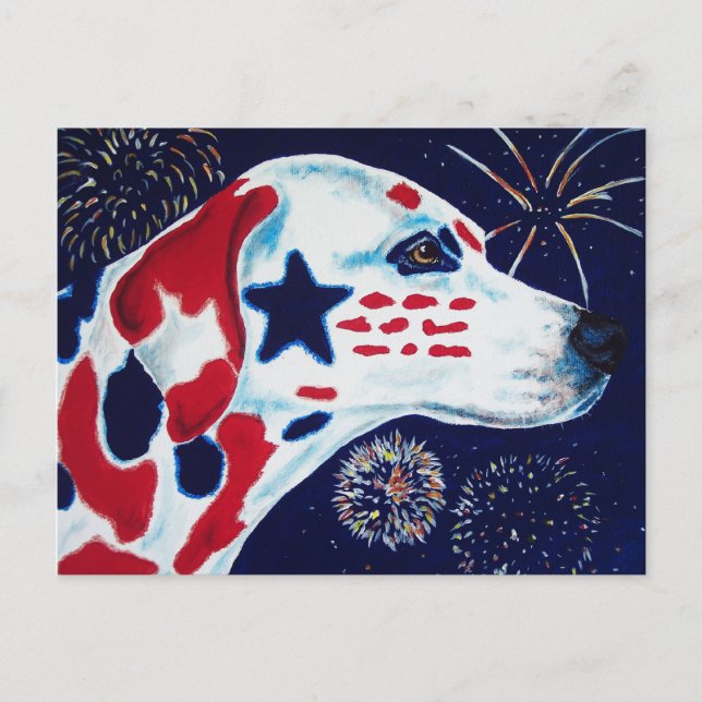 Amerikanische Unabhängigkeitstag Star Spangled Dal Postkarte (Vorderseite)