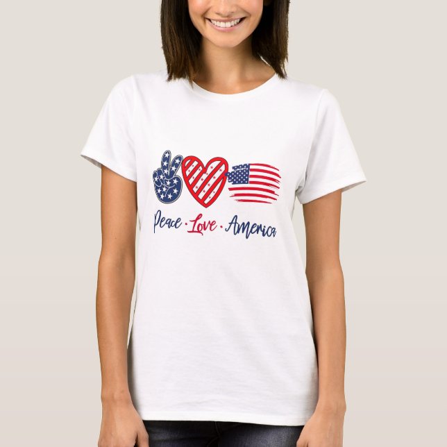 Amerikanische Unabhängigkeitstag T - Shirt (Vorderseite)