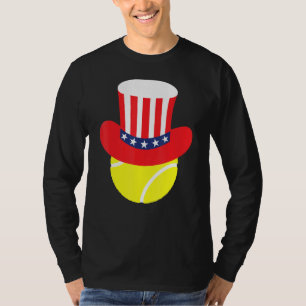 Amerikanische Unabhängigkeitstag Tennis Design 4. T-Shirt