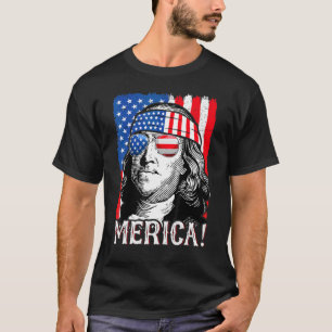Amerikanische Unabhängigkeitstag Women Ben Frankli T-Shirt