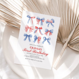 Amerikanische Unabhängigkeitstag zum Geburtstag vo Einladung