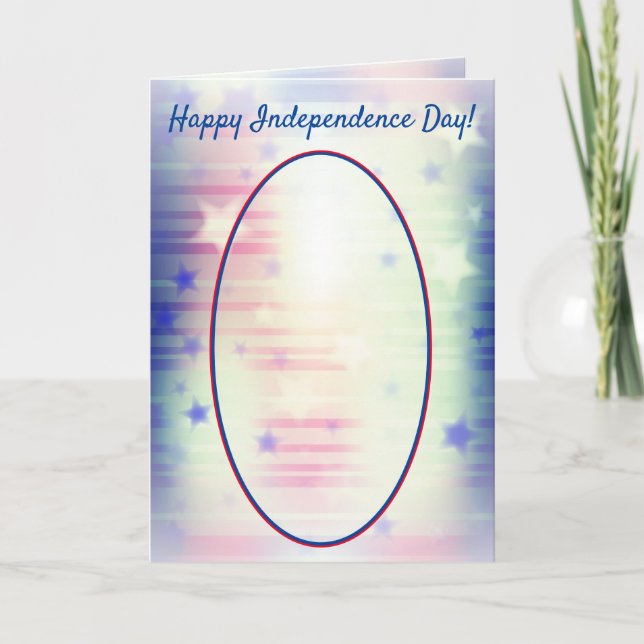 Amerikanische Unabhängigkeitstags - Cowboy mit Fla Karte (Vorderseite)