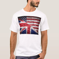Amerikanische und britische Flagge