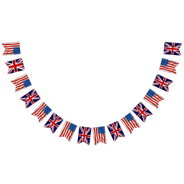 Amerikanische und britische Flaggen (Alle)