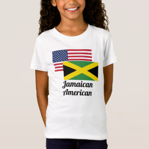Amerikanische und jamaikanische Flagge T-Shirt