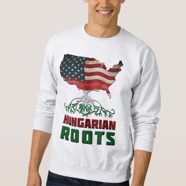 Amerikanische ungarische Wurzeln Sweatshirt (Vorderseite)