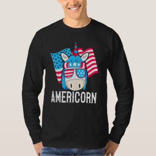 Amerikanische Unicorn Rainbow Magical Fourth T-Shirt