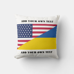 Amerikanische Unterstützung für die Ukraine Kissen