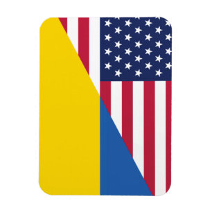 Amerikanische Unterstützung für die Ukraine Sherpa Magnet
