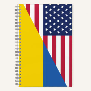 Amerikanische Unterstützung für die Ukraine Sherpa Notizbuch