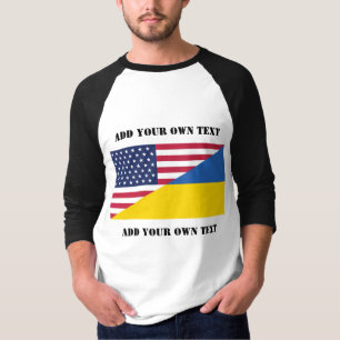 Amerikanische Unterstützung für die Ukraine T-Shirt