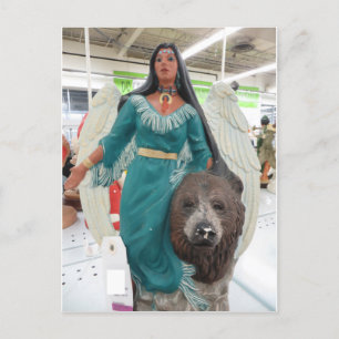 Amerikanische Ureinwohner Angel Postkarte