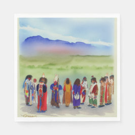 Amerikanische Ureinwohner Celebration Paper Napkin Serviette